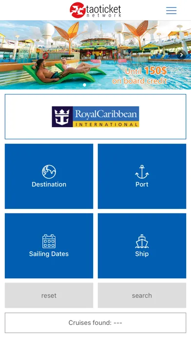 Capturas de tela do Ticketroyal - Cruises