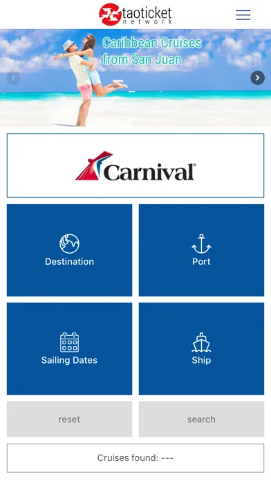 Capturas de pantalla de Ticketcarnival - Cruises
