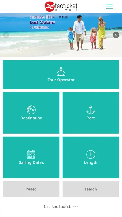 Capturas de pantalla de Taoticket - Cruises