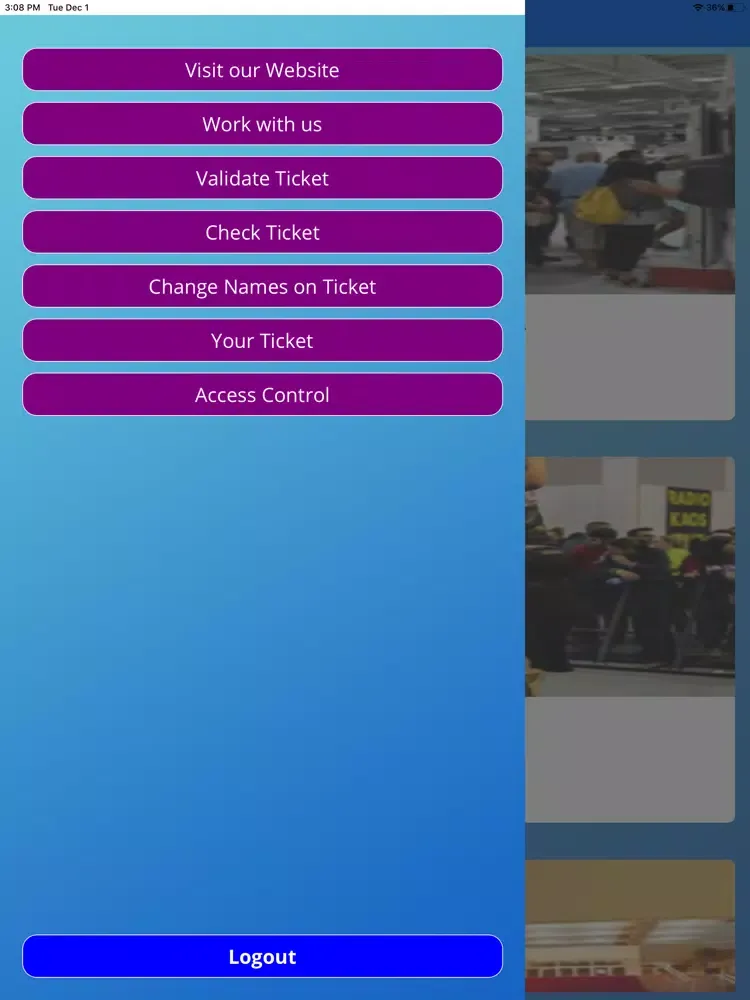 Capturas de pantalla de TicketEqr iPad 