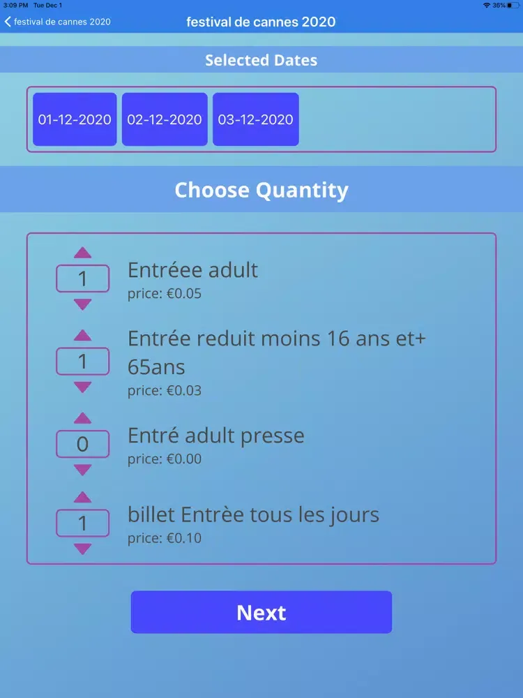 Capturas de pantalla de TicketEqr iPad 