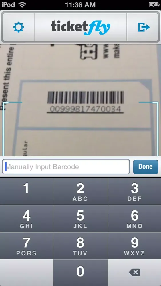 Ticketfly Scanner स्क्रीनशॉट