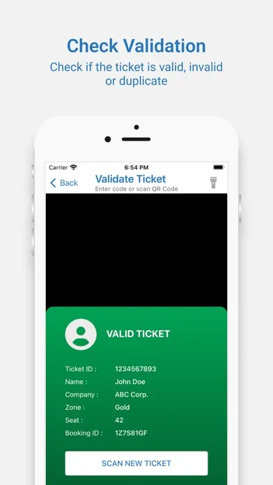 Ticket Validator Ekran Görüntüleri