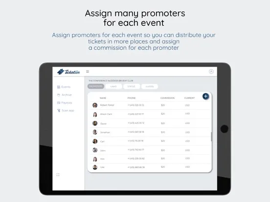 تصاویر Ticketiin - Ticketing System iPad 