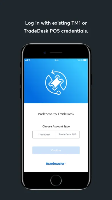 Zrzuty ekranu TradeDesk by Ticketmaster