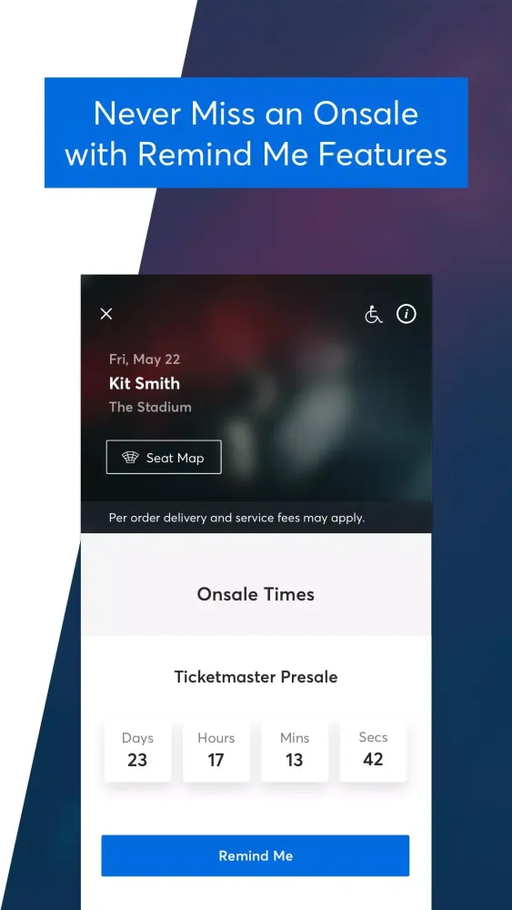 Ticketmaster Ekran Görüntüleri