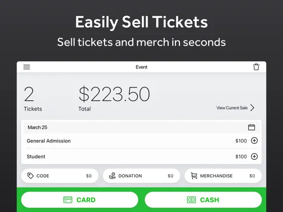 TicketSpice Box Office 2.0 iPad  Screenshots