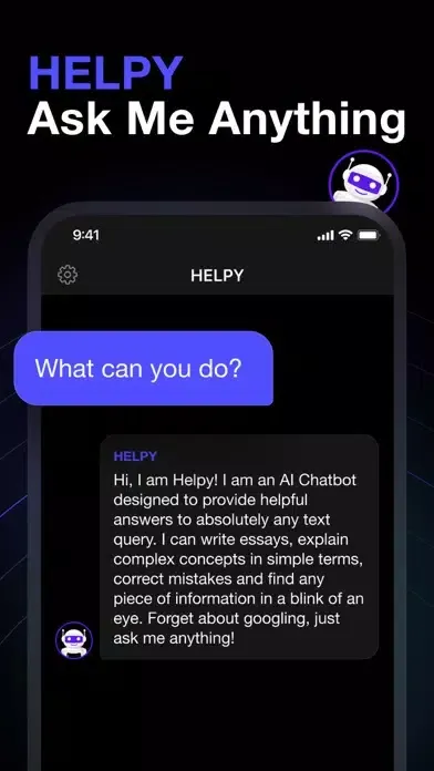 HELPY: AI ChatBot Assistant स्क्रीनशॉट