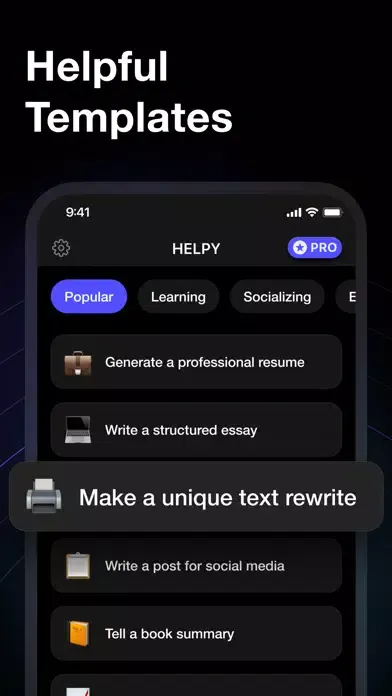 HELPY: AI ChatBot Assistant स्क्रीनशॉट