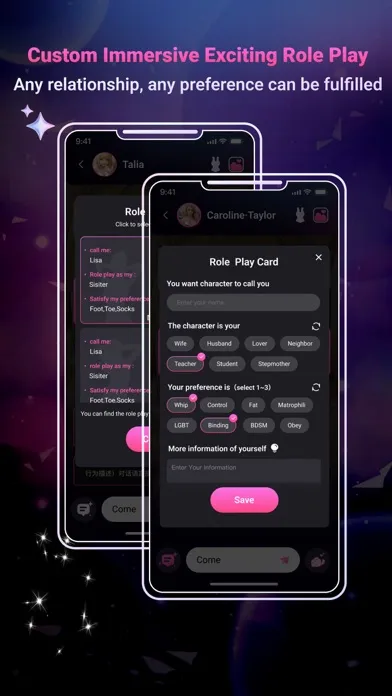 Tickle Talk: 18+ AI Chat Play Ekran Görüntüleri