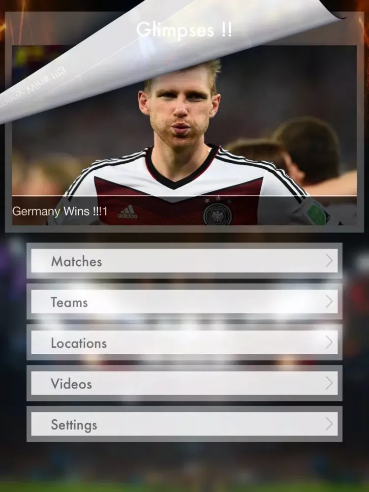 Football 2014. iPad  Ekran Görüntüleri