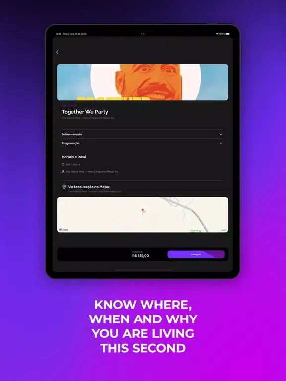 Tickr - Live In Seconds iPad  Screenshots