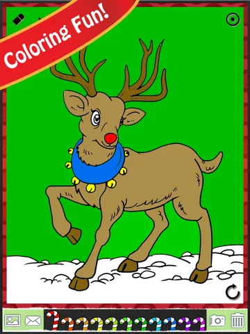 Capturas de pantalla de Christmas Coloring Book FREE: Snowy Xmas, Snowflakes, & Santa Claus Edition iPad 