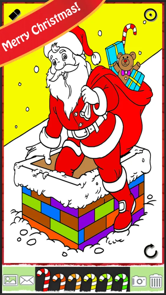 Capturas de pantalla de Christmas Coloring Book FREE: Snowy Xmas, Snowflakes, & Santa Claus Edition