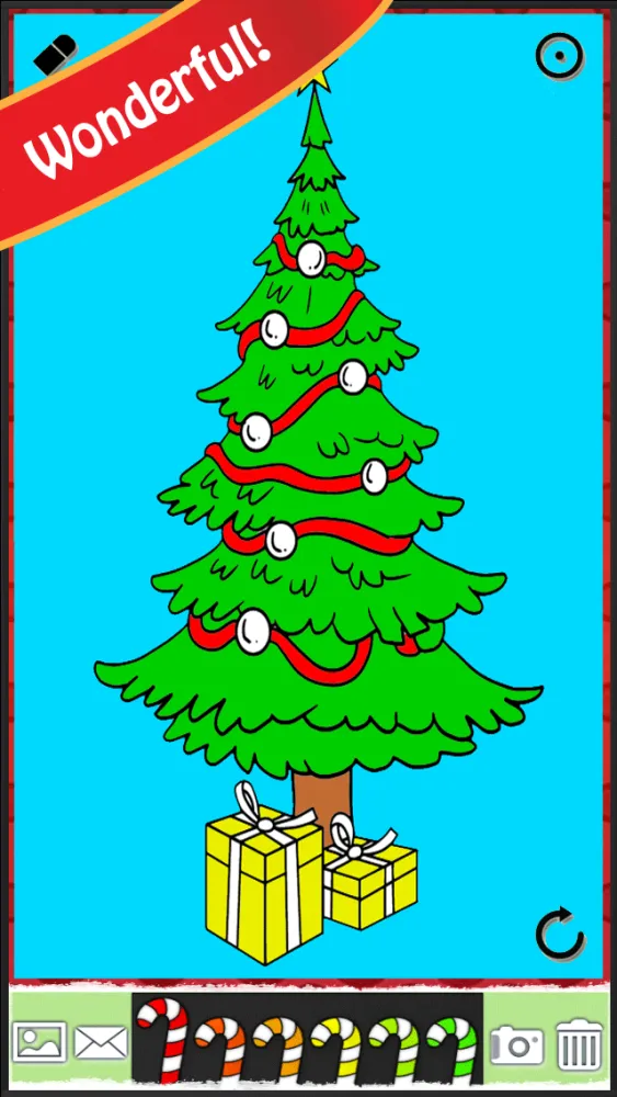 Capturas de pantalla de Christmas Coloring Book FREE: Snowy Xmas, Snowflakes, & Santa Claus Edition