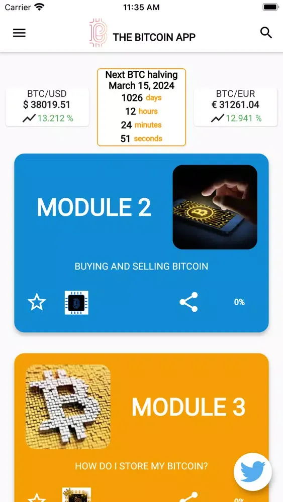 Скриншоты The Bitcoin App