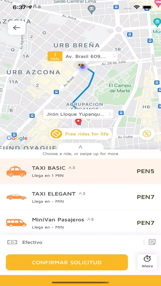 Ảnh chụp màn hình của TIC Móvil