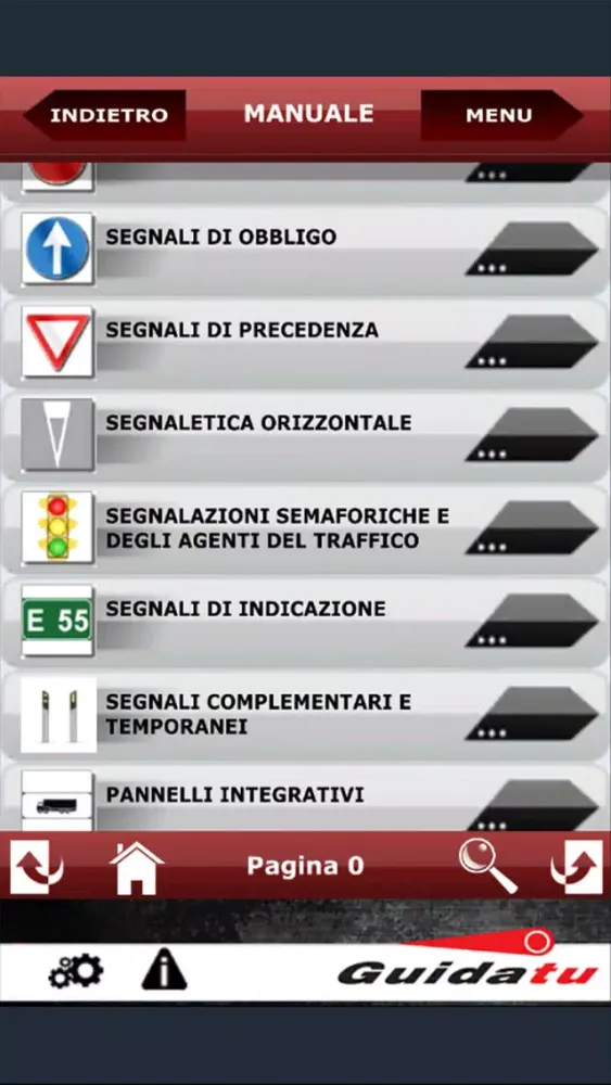 Скриншоты Quiz Patente e Manuale