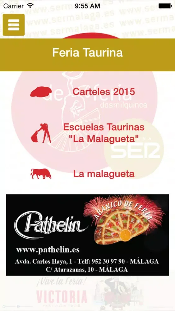 Screenshot di Feria Málaga 2015 Cadena SER