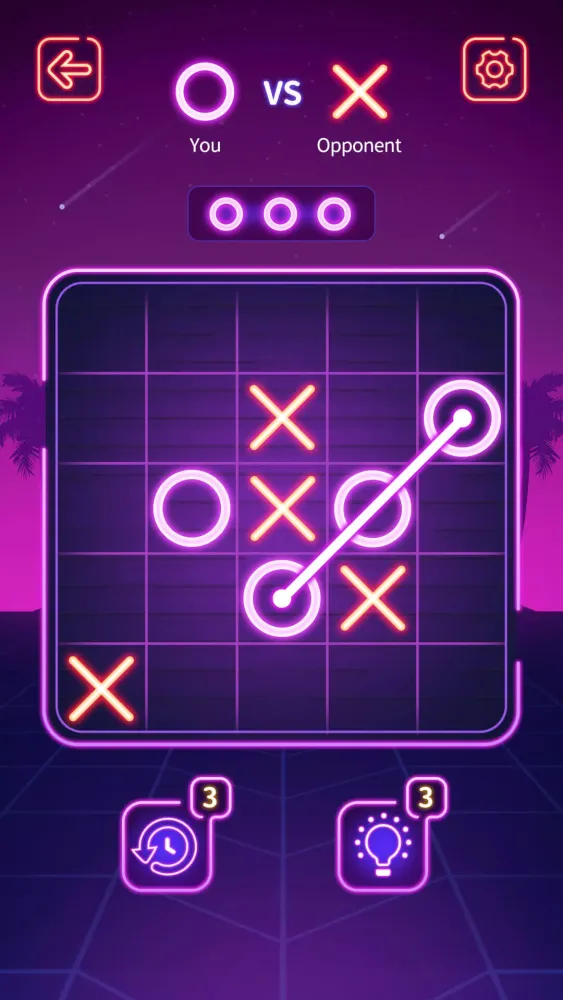 Capturas de tela do Tic Tac Toe