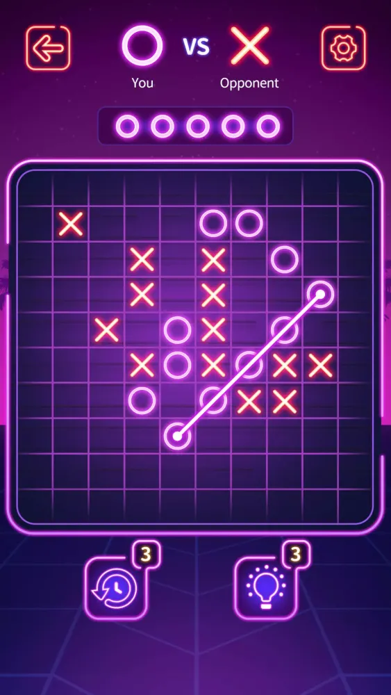 Capturas de tela do Tic Tac Toe