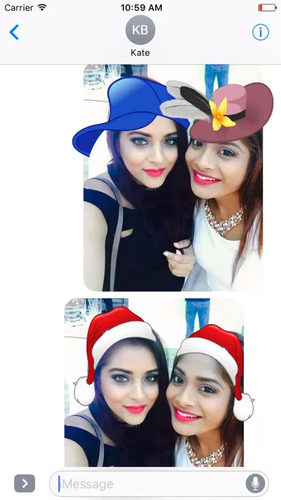Capturas de pantalla de Cool Hat Stickers for iMessage