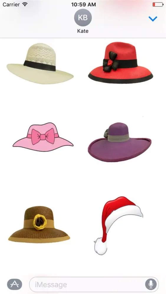 Capturas de pantalla de Cool Hat Stickers for iMessage