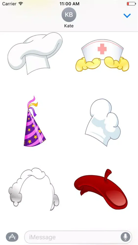 Capturas de pantalla de Cool Hat Stickers for iMessage
