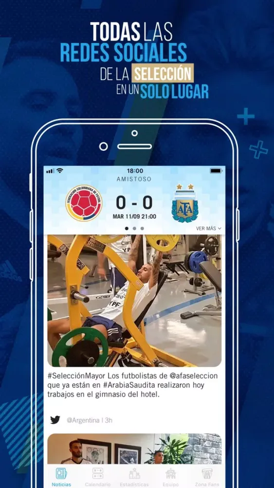 Ảnh chụp màn hình của AFA Selección