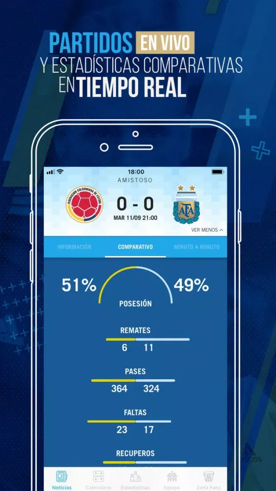 Ảnh chụp màn hình của AFA Selección