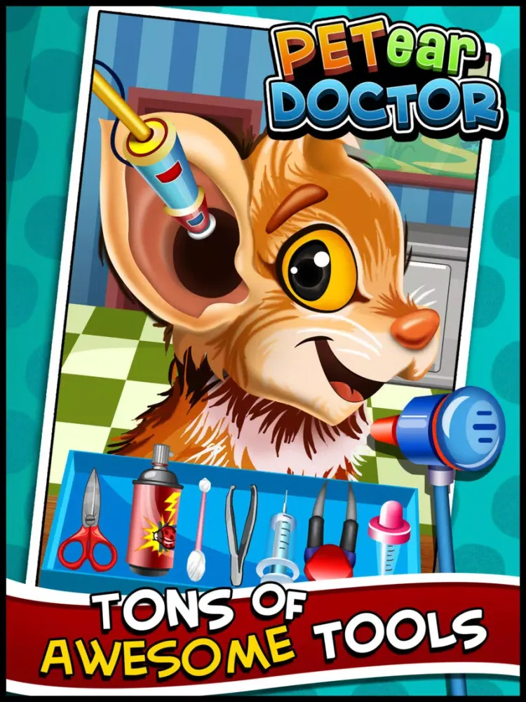 Baby Pet Ear Doctor - Virtual Animal Ear Care & Surgery Games for Kids iPad Screenshots
