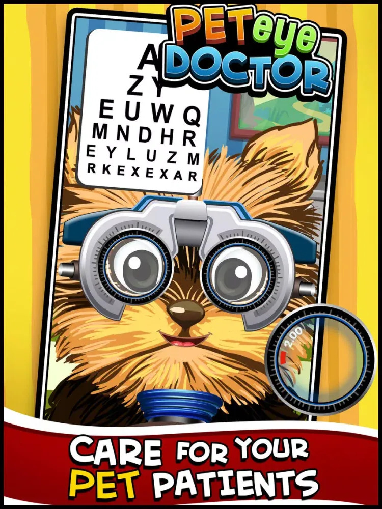 تصاویر Crazy Pet's Eye Vet - Virtual Pet Eye Care Doctor's Office Games for Kids iPad 