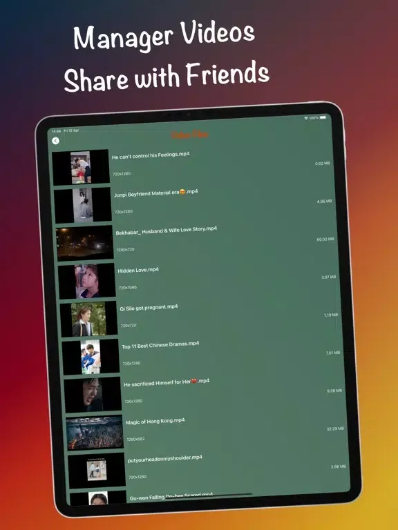 Tangkapan layar Liko - Live Videos iPad 