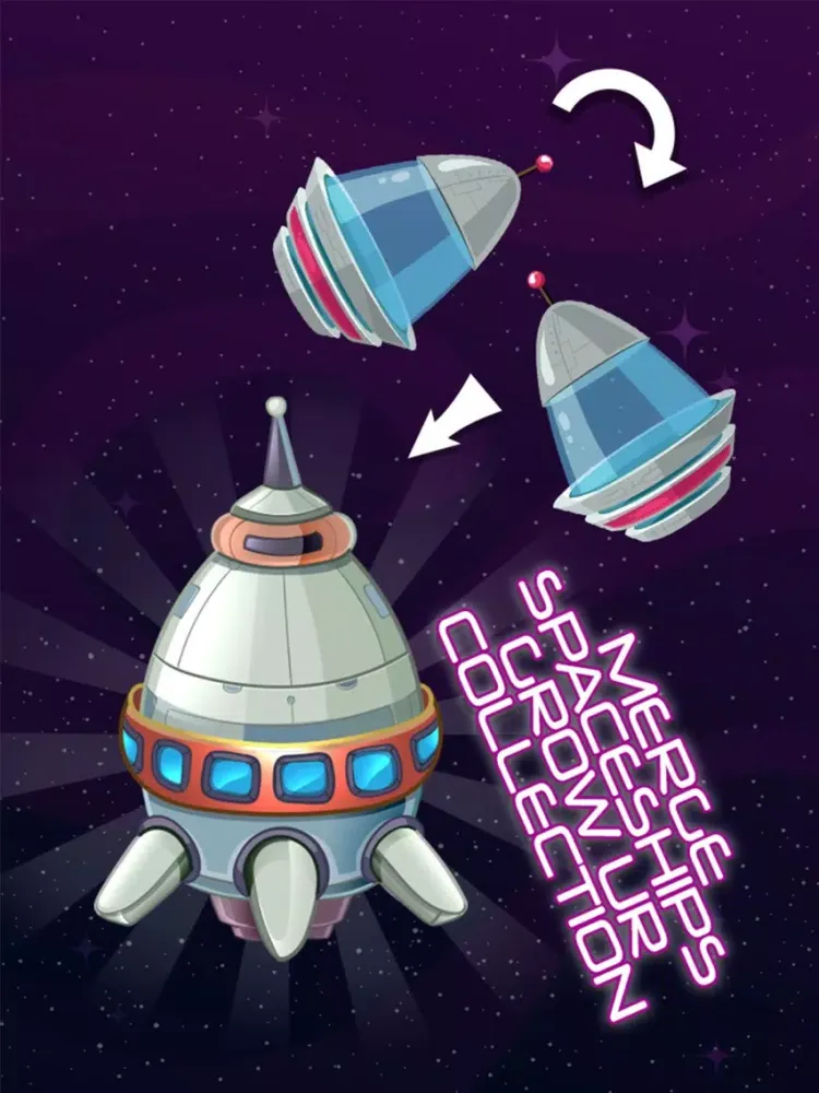 ภาพหน้าจอของ Merge Spaceships Galaxy Game iPad 