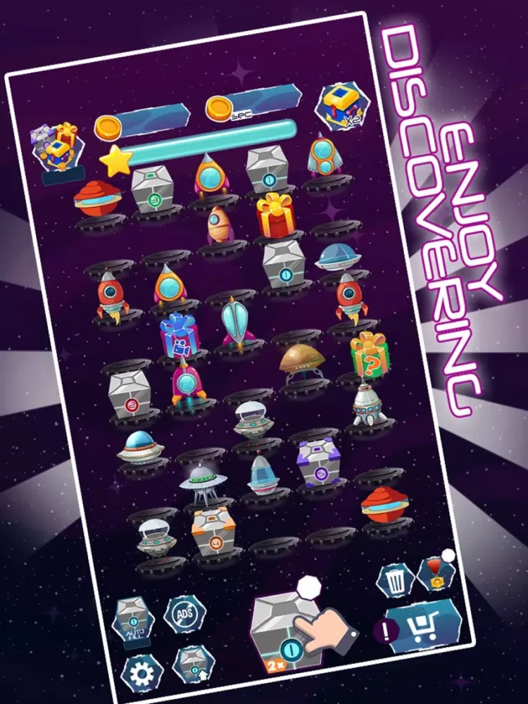 ภาพหน้าจอของ Merge Spaceships Galaxy Game iPad 