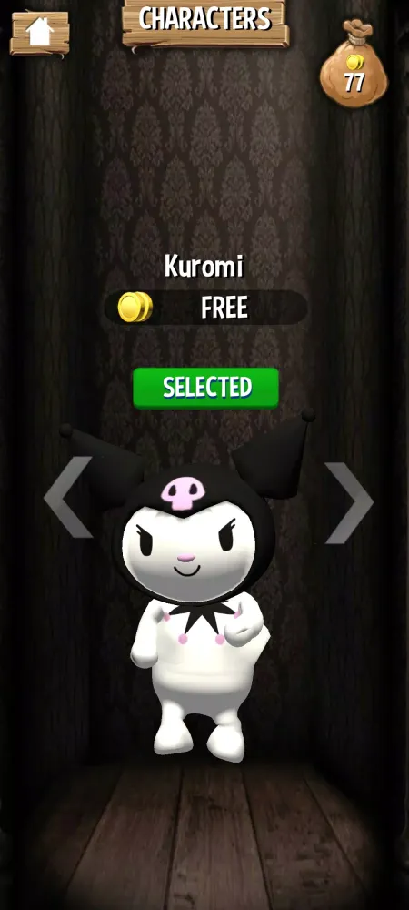 Capturas de tela do Labubu Kuromi Run