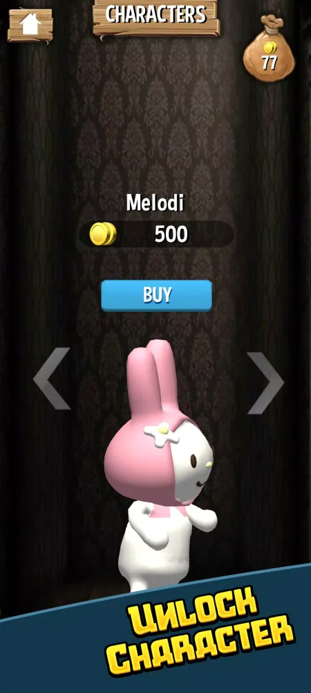 Capturas de tela do Labubu Kuromi Run
