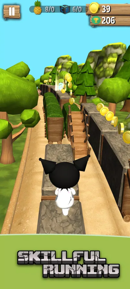 Capturas de tela do Labubu Kuromi Run