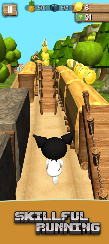 Capturas de tela do Labubu Kuromi Run