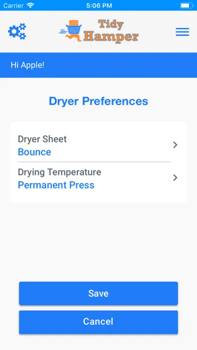 Tidy Hamper سکرین شاٹس