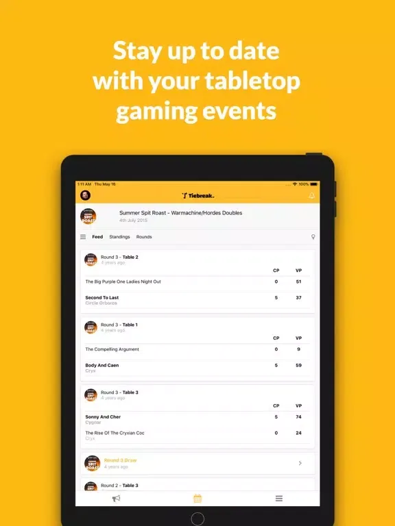 Ảnh chụp màn hình của Tiebreak iPad 