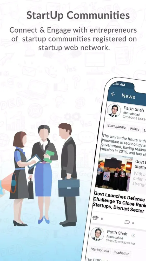 Скриншоты StartUp India Community Network - StartUp Web
