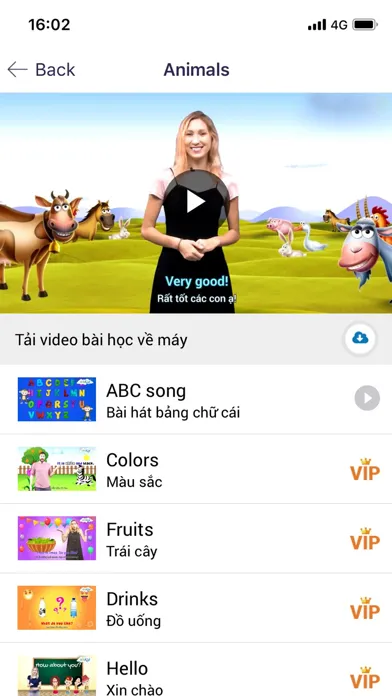 Capturas de tela do Tiếng Anh 123