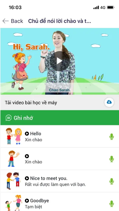 Capturas de tela do Tiếng Anh 123