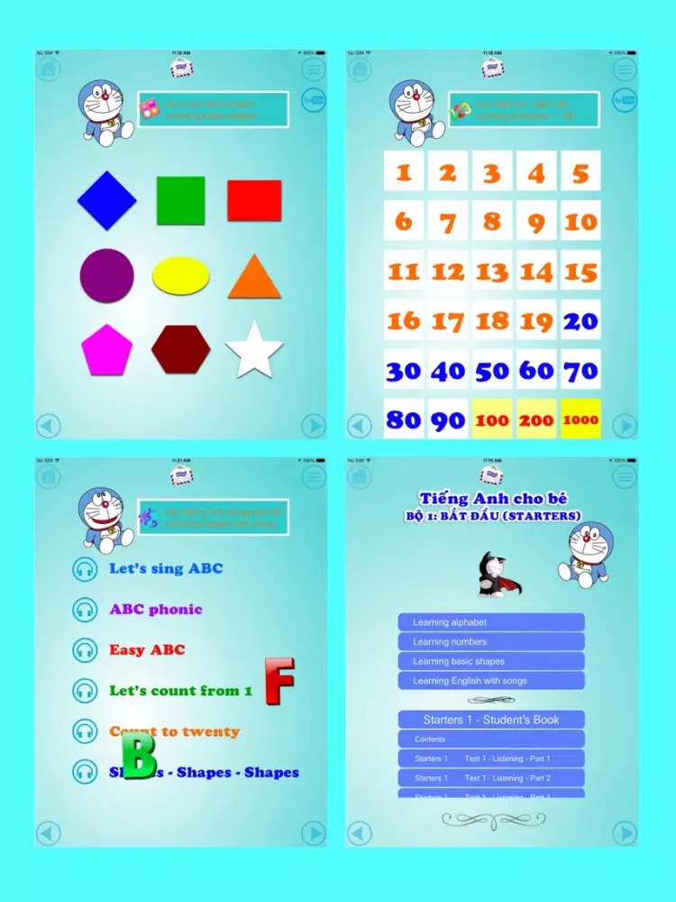 Capturas de pantalla de Tiếng Anh cho bé Bộ 1 - Bắt đầu (Starters) iPad 