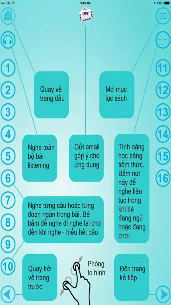 Capturas de pantalla de Tiếng Anh cho bé Bộ 1 - Bắt đầu (Starters)