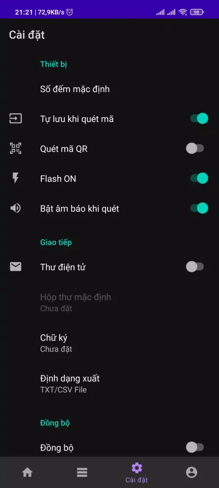Tangkapan skrin Ecount