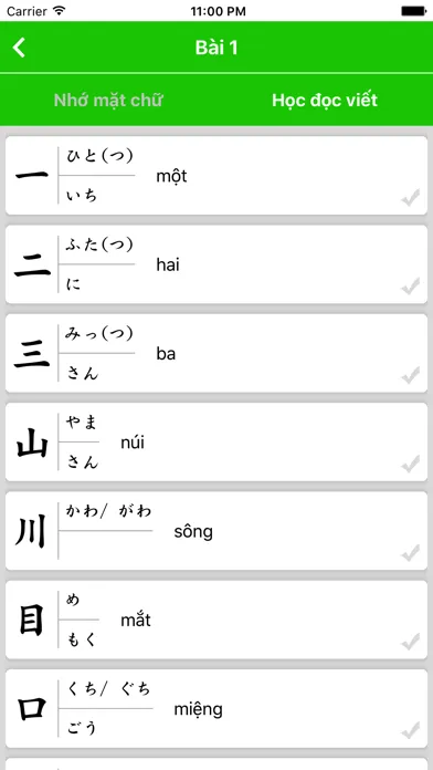 تصاویر Học Kanji N5