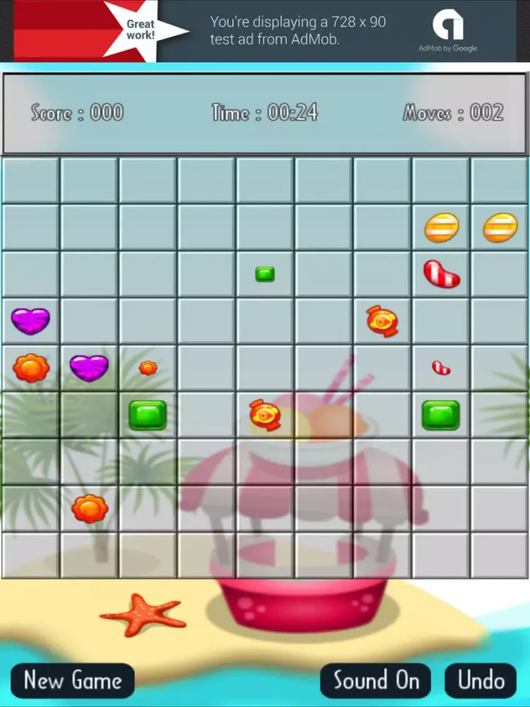 Ảnh chụp màn hình của Lines Candy iPad 