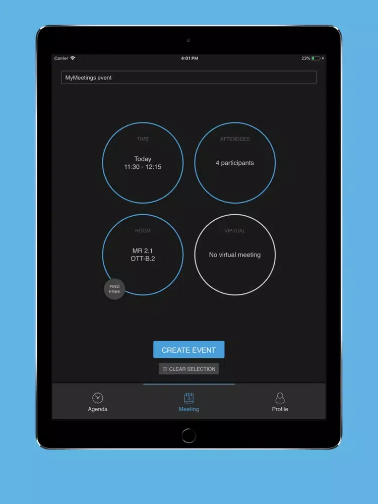 Screenshot di Tieto My Meetings iPad 